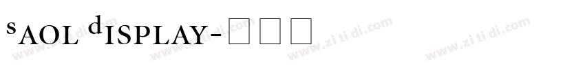 Saol Display字体转换